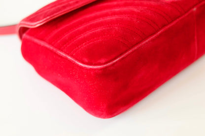 Gucci Marmont red velvet
