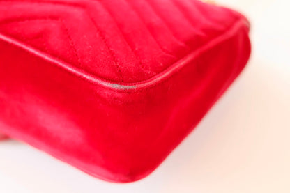 Gucci Marmont red velvet