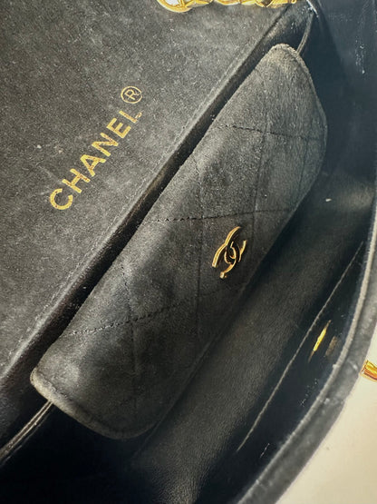 Chanel suede full flap + wallet