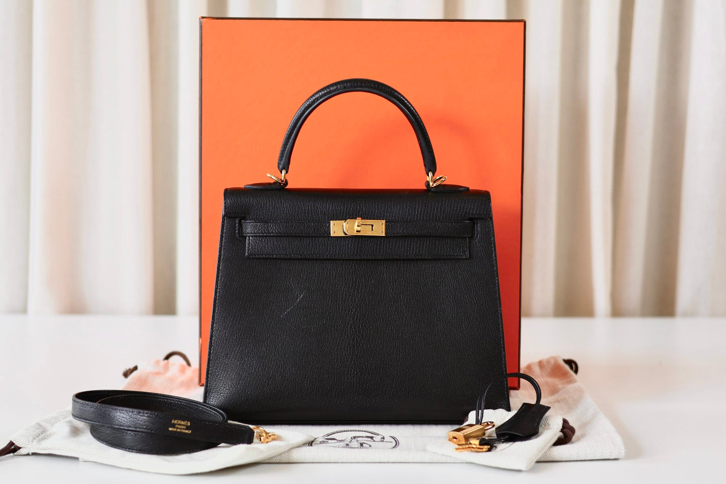 Hermes Kelly 25 Noir