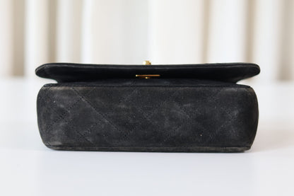 Chanel suede full flap + wallet
