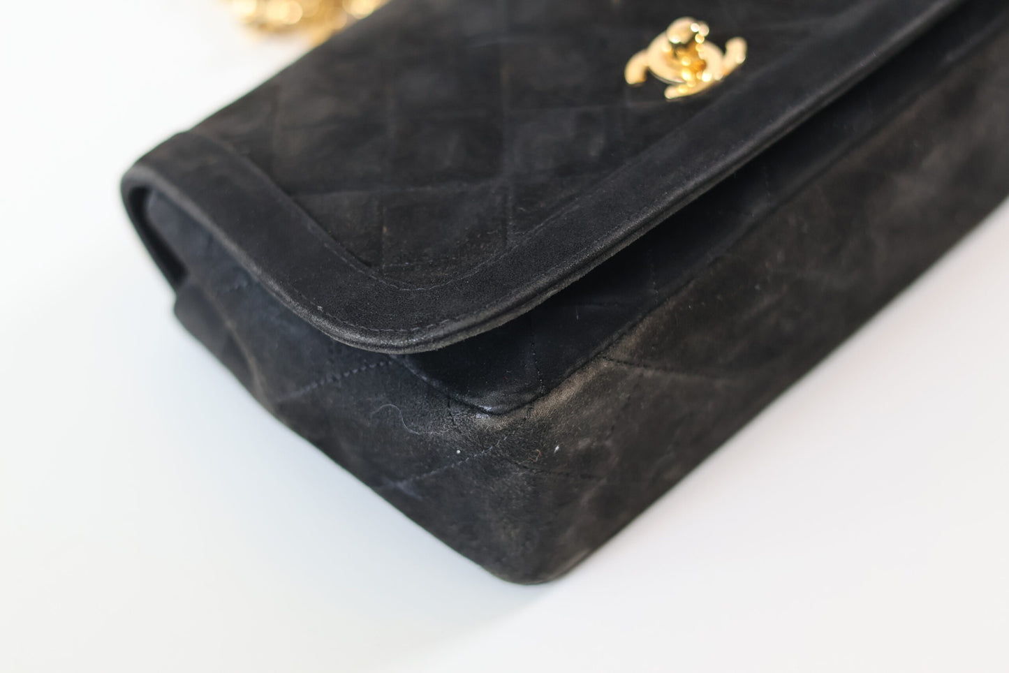 Chanel suede full flap + wallet