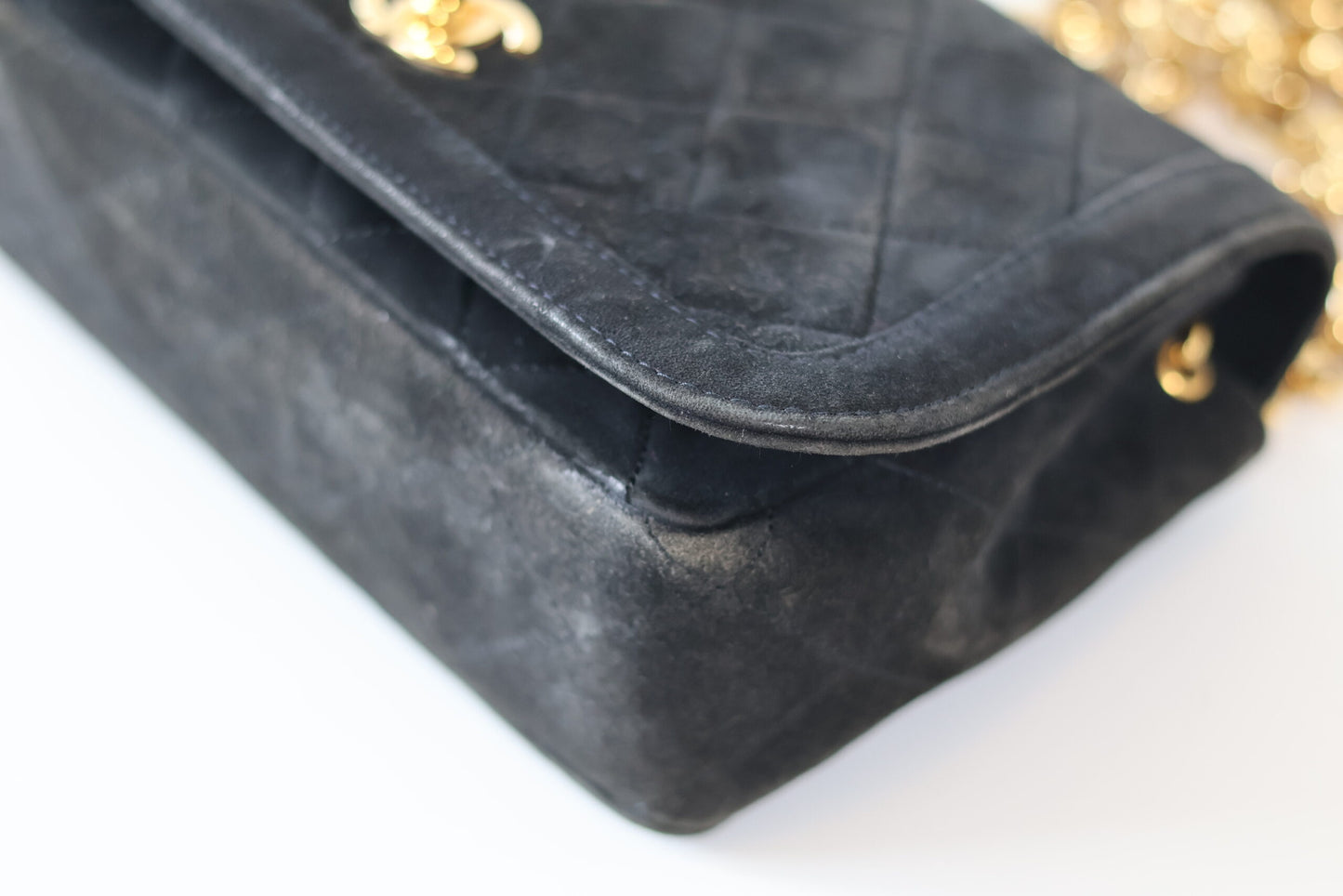 Chanel suede full flap + wallet