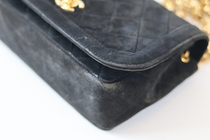 Chanel suede full flap + wallet