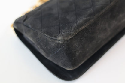 Chanel suede full flap + wallet