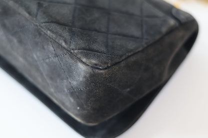 Chanel suede full flap + wallet