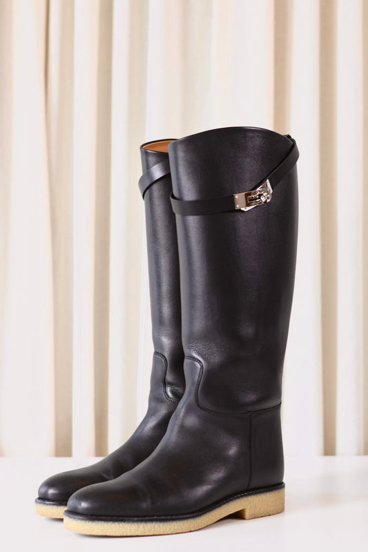 Hermes Jumping black boots