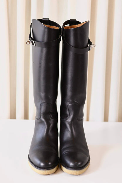 Hermes Jumping black boots
