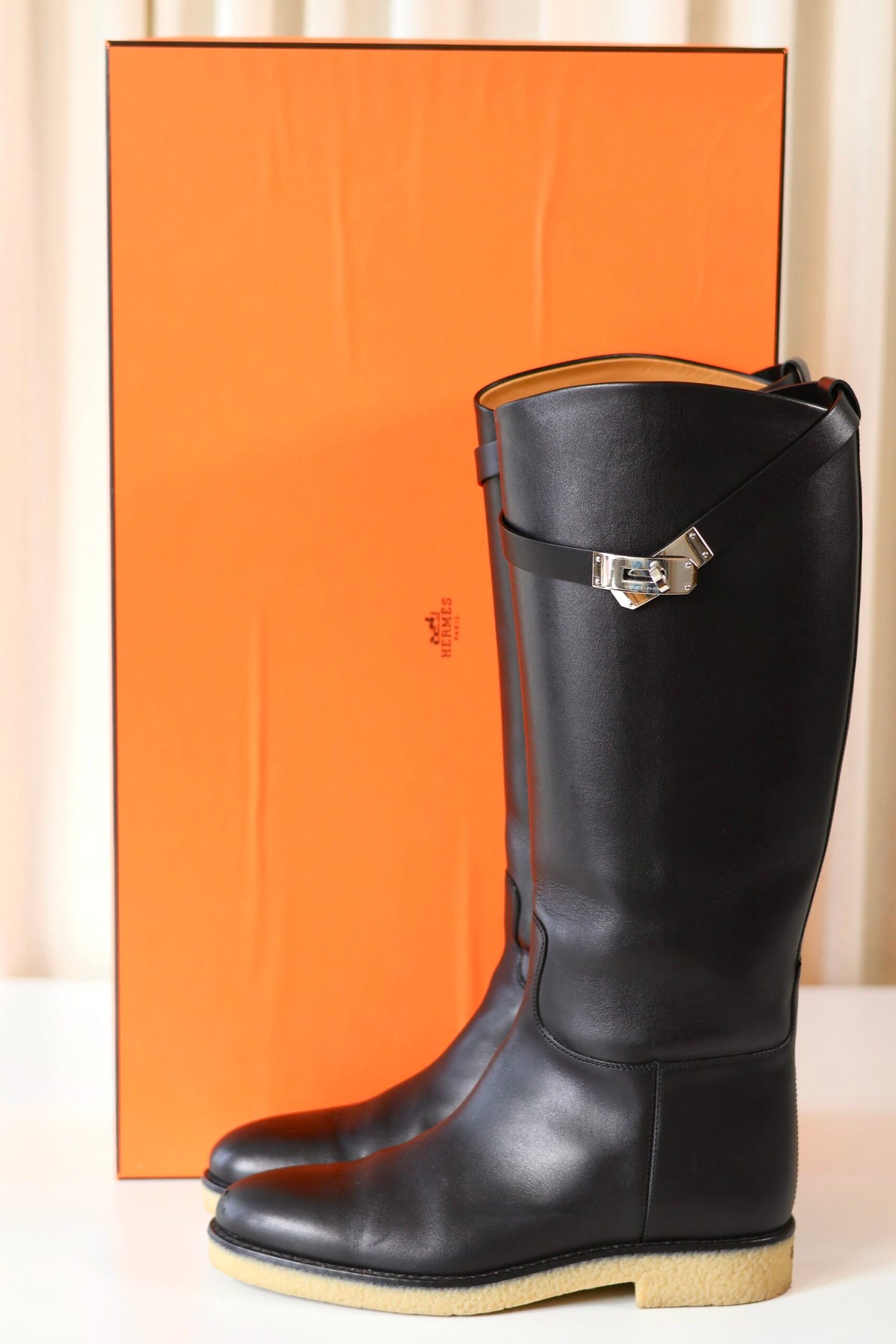 Hermes Jumping black boots