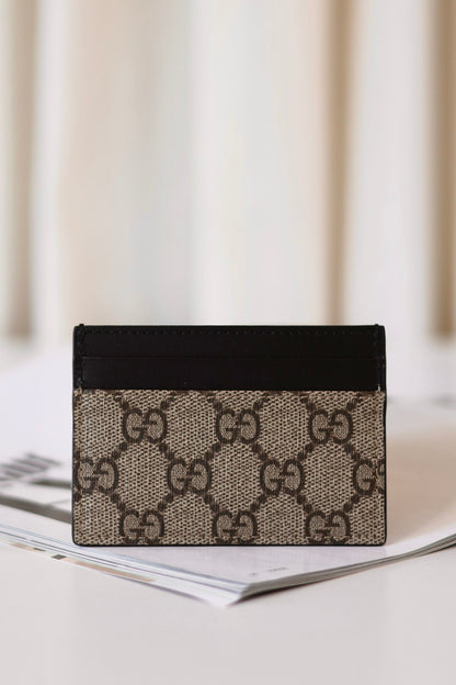 Gucci monogram card holder