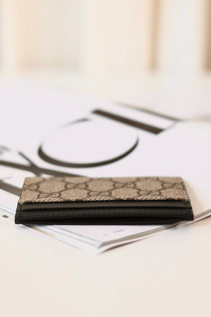 Gucci monogram card holder