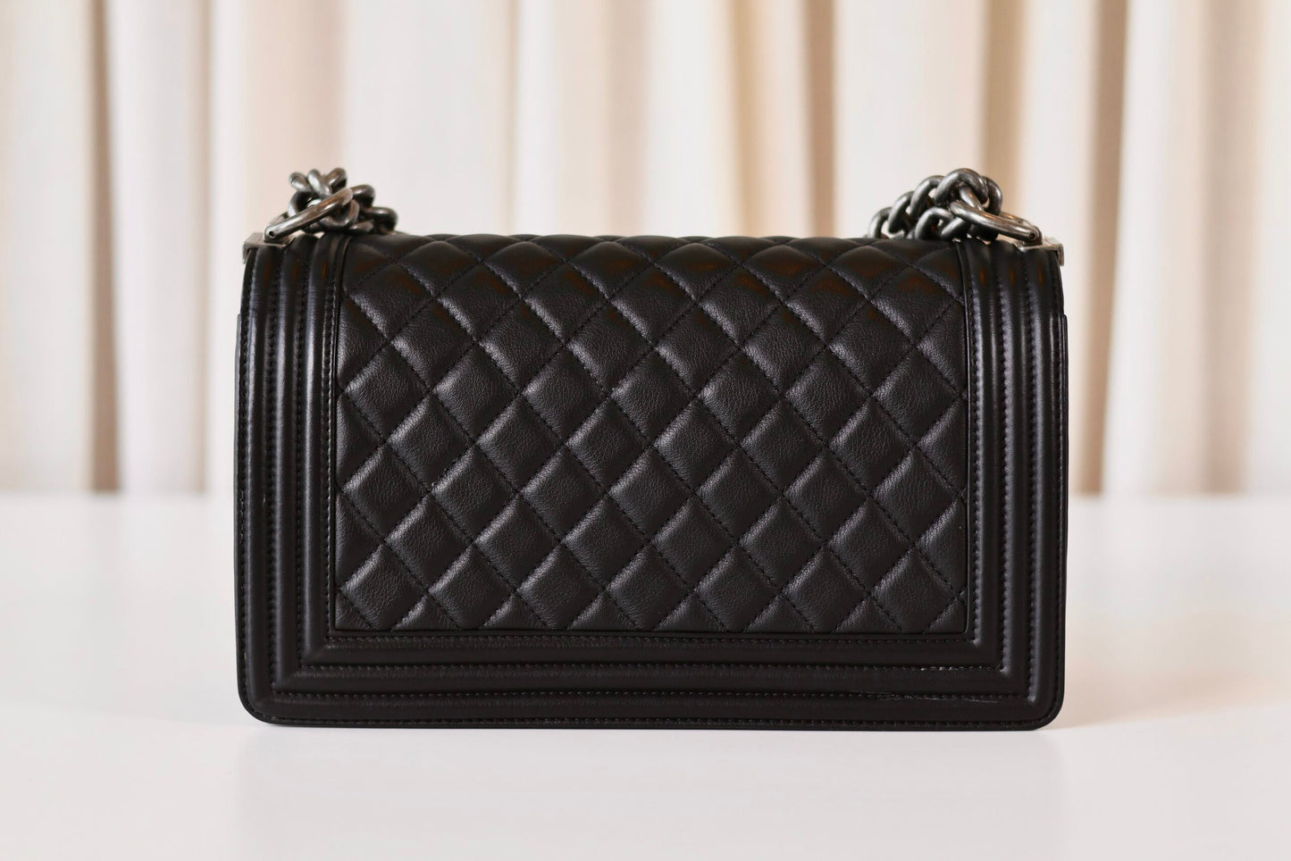 Chanel boy bag medium black