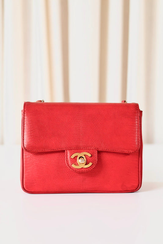 Chanel lizard mini square