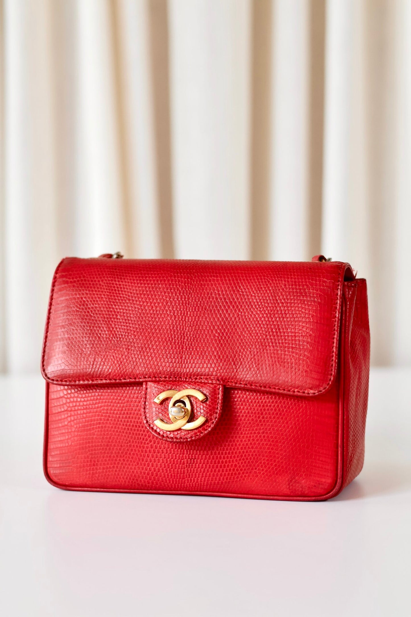 Chanel lizard mini square