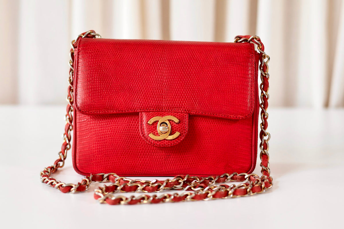 Chanel lizard mini square