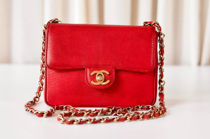 Chanel lizard mini square