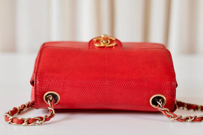 Chanel lizard mini square