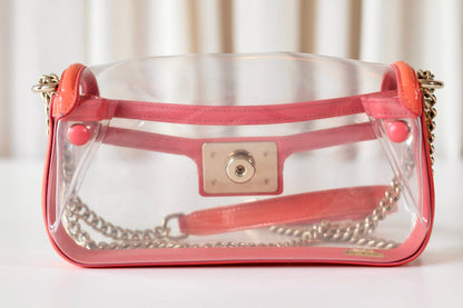 Chanel transparent east west boy bag