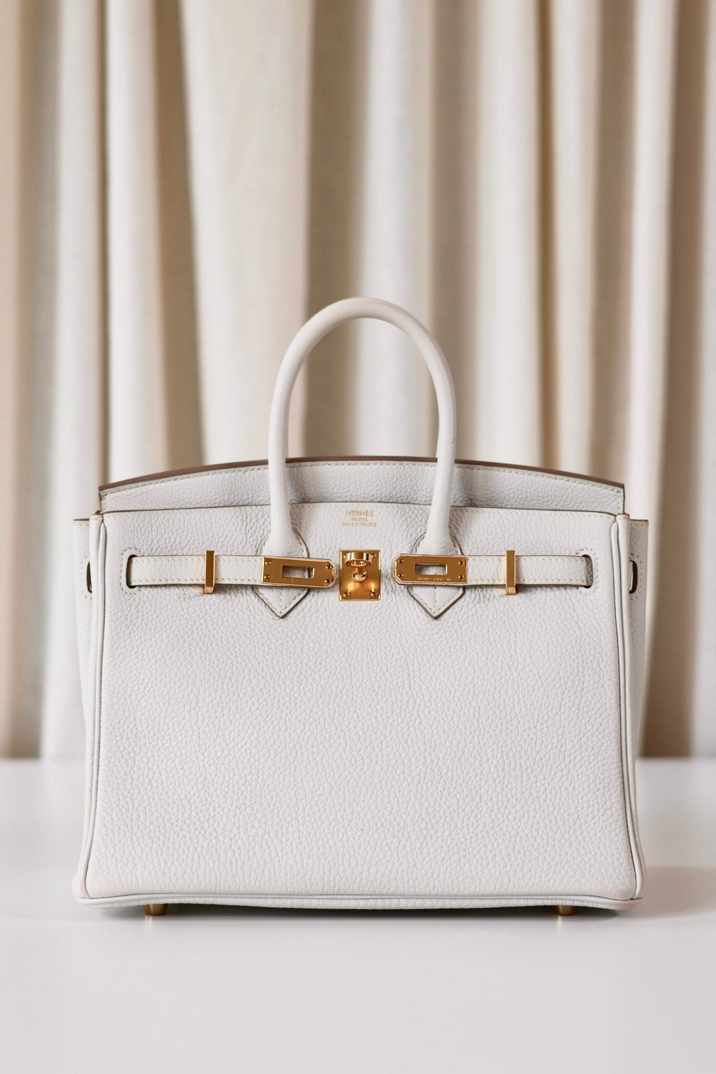 Hermes Birkin 25 Gris Pale