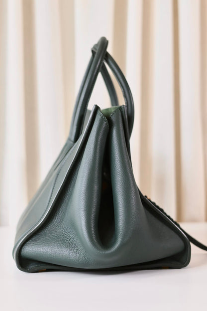 Celine Luggage Phantom green
