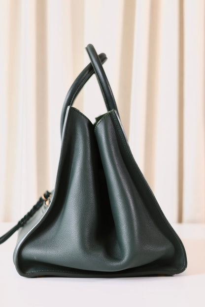 Celine Luggage Phantom green