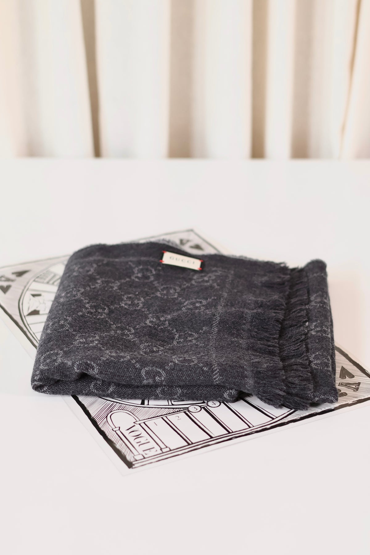 Gucci GG Scarf Grey