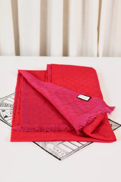Gucci GG Scarf Red - Pink
