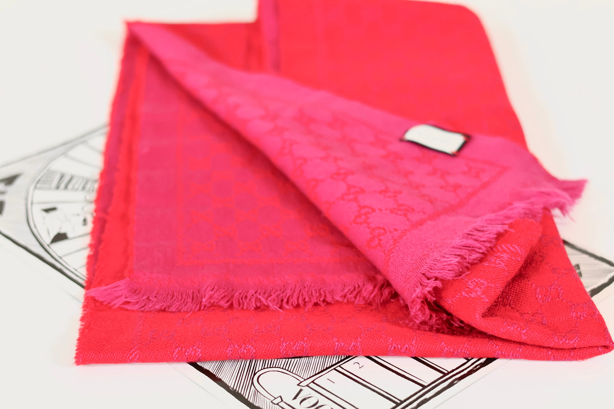 Gucci GG Scarf Red - Pink