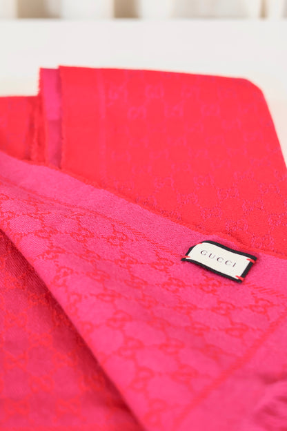 Gucci GG Scarf Red - Pink