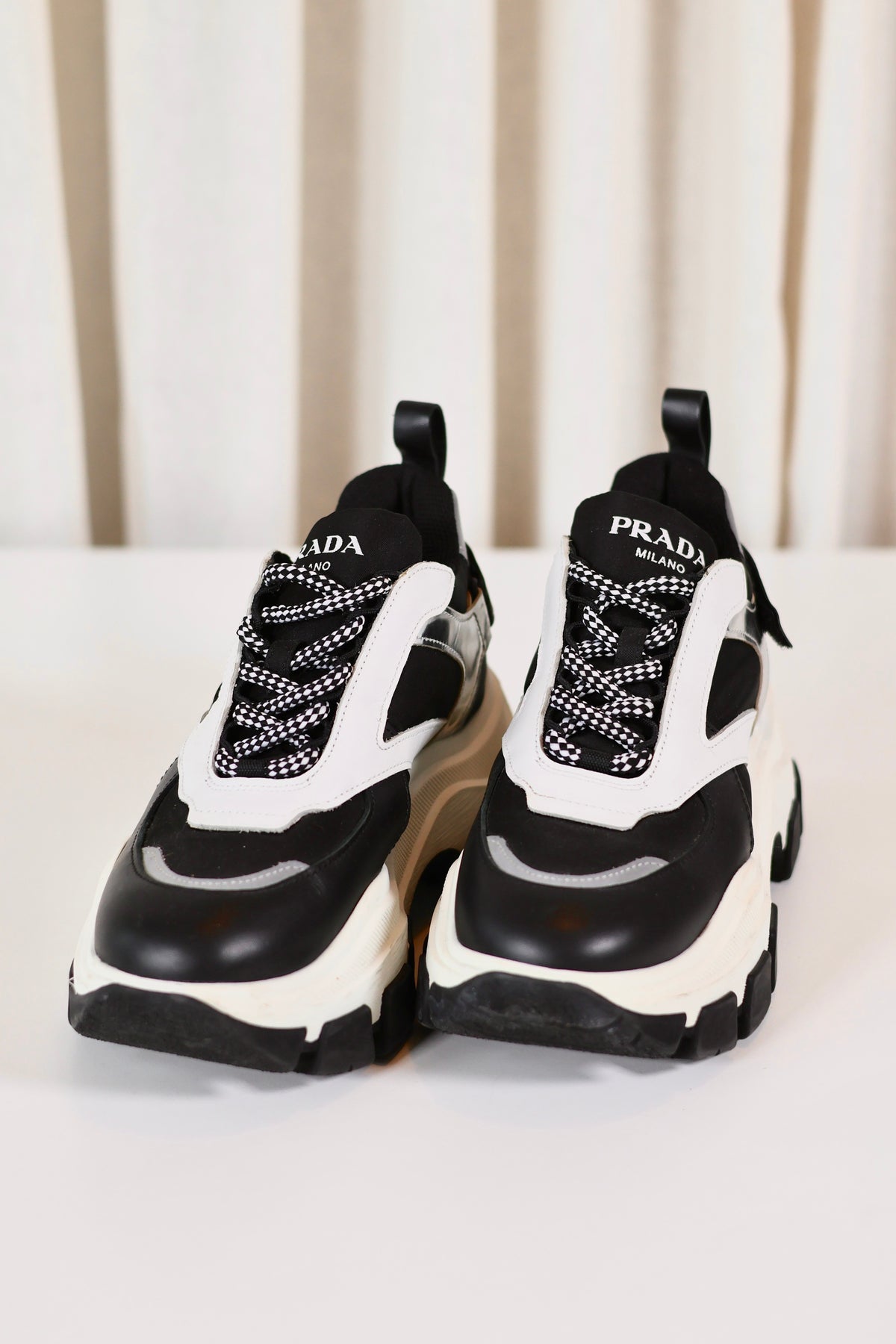 Prada Black & White Sneakers