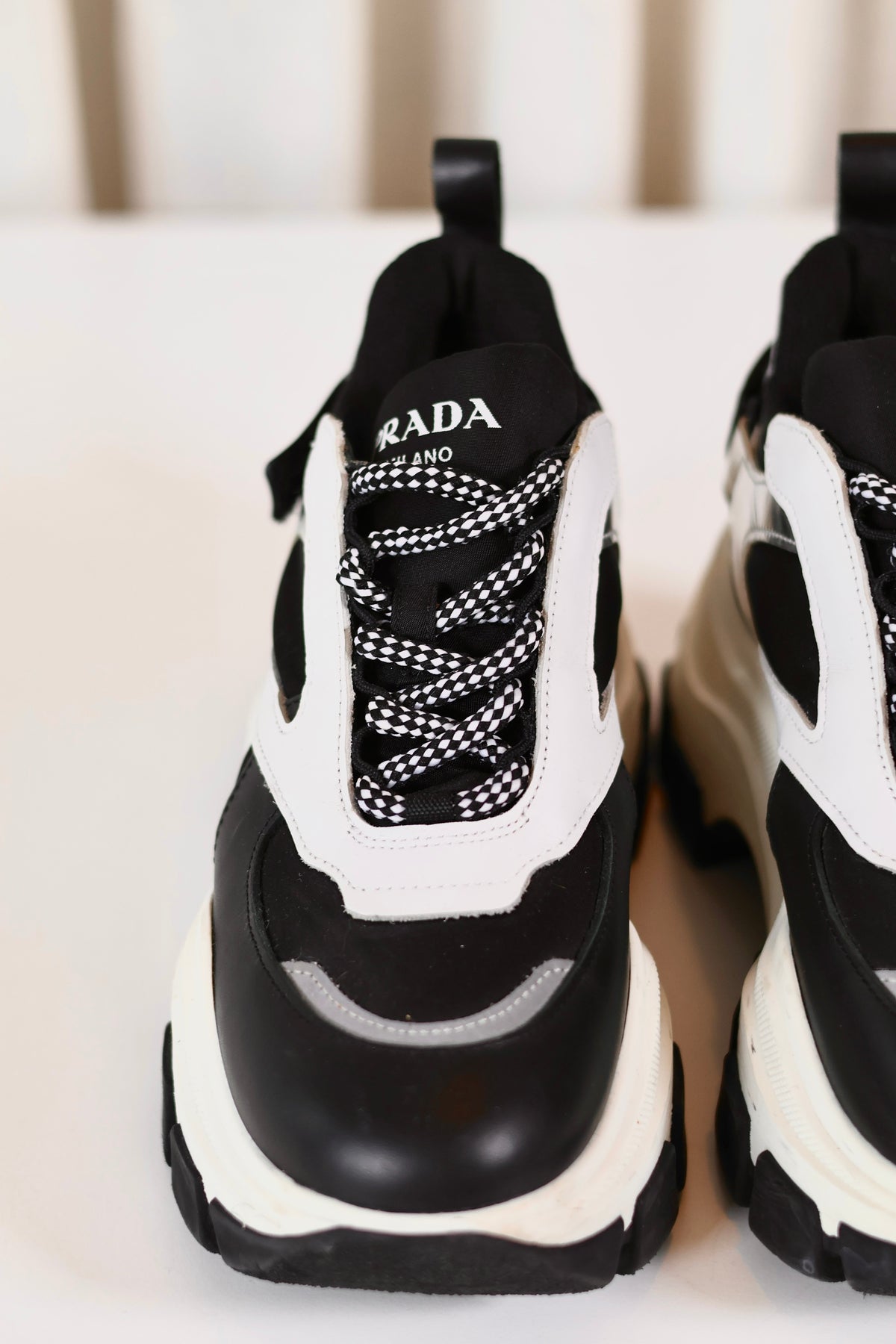 Prada Black & White Sneakers
