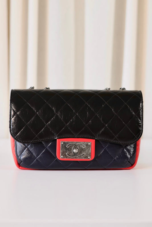 Chanel single flap bag Tricolor