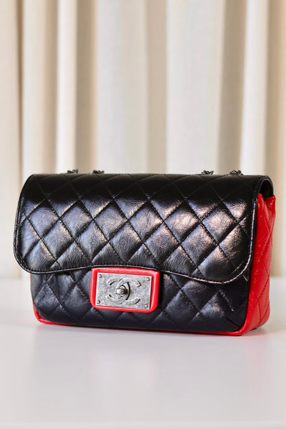 Chanel single flap bag Tricolor