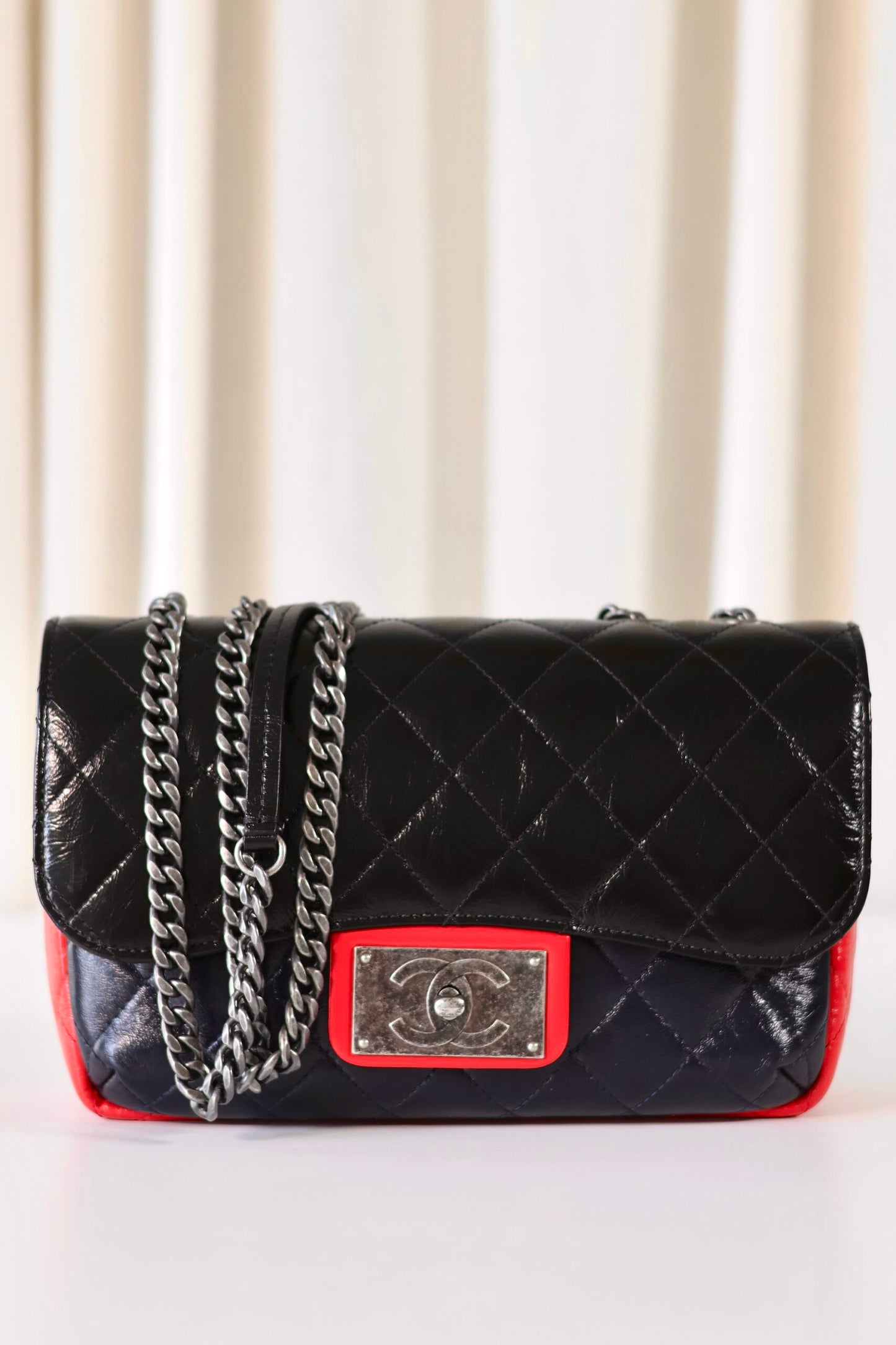 Chanel single flap bag Tricolor