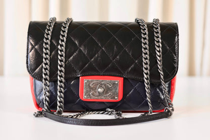 Chanel single flap bag Tricolor