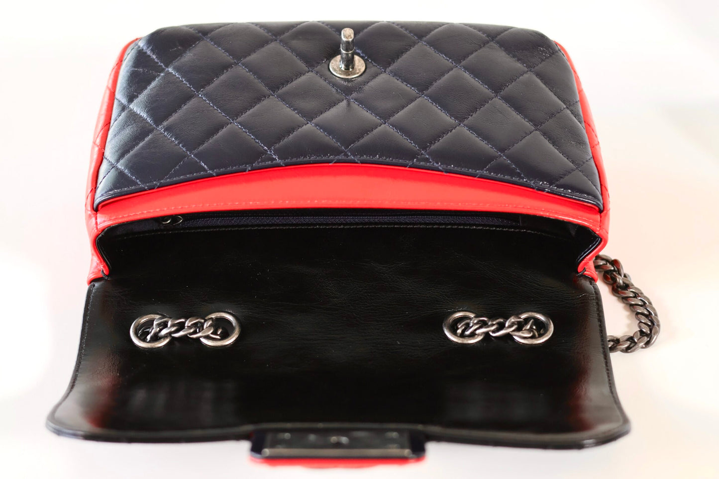 Chanel single flap bag Tricolor