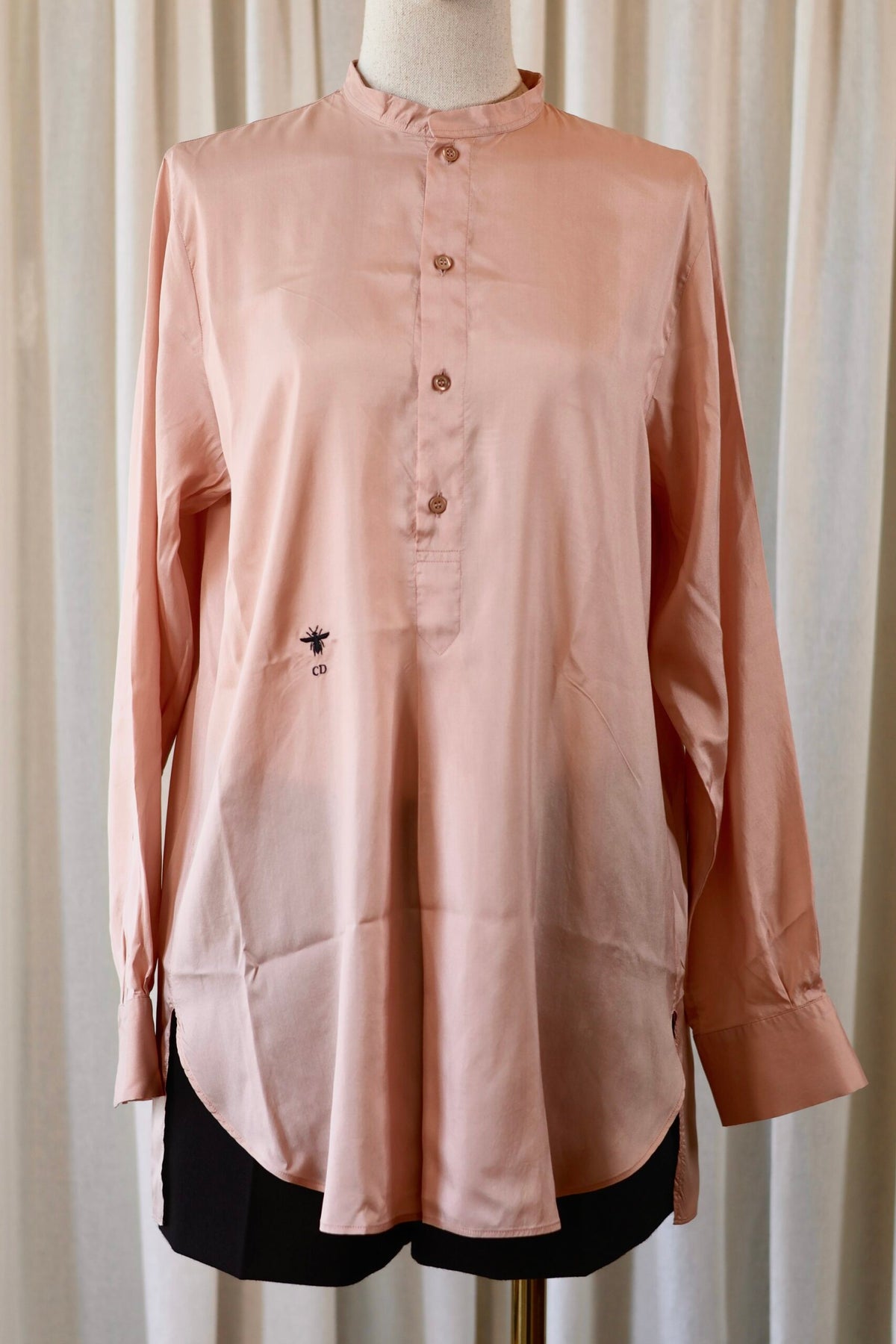 Christian Dior silk blouse light pink