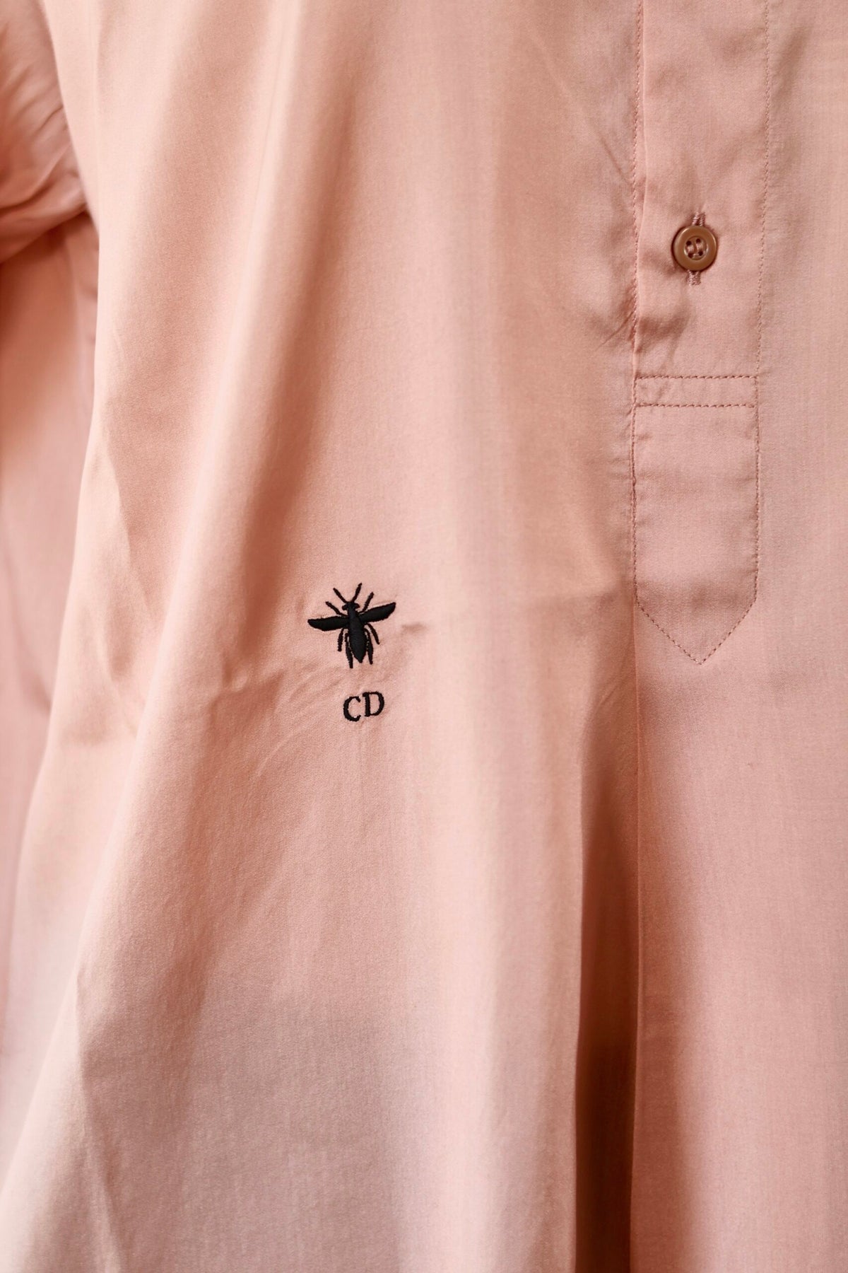 Christian Dior silk blouse light pink