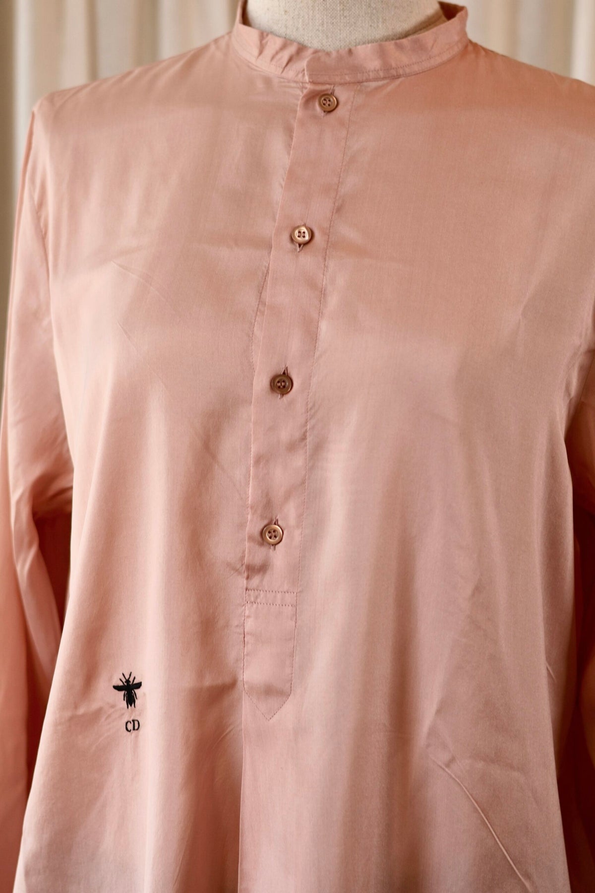 Christian Dior silk blouse light pink