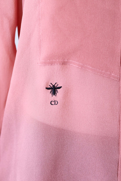 Christian Dior silk blouse pink