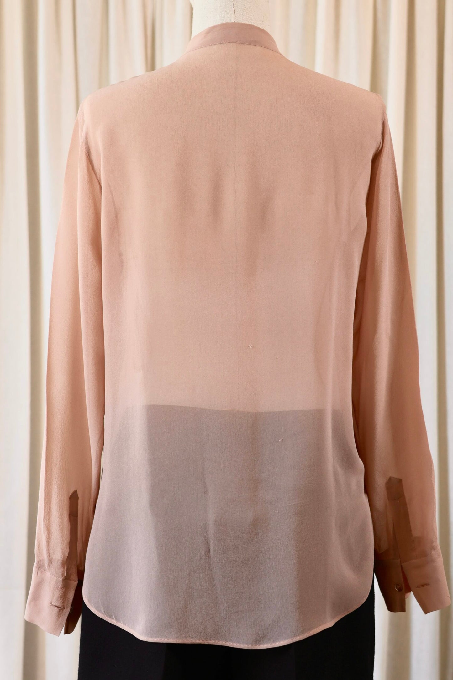 Christian Dior silk blouse nude