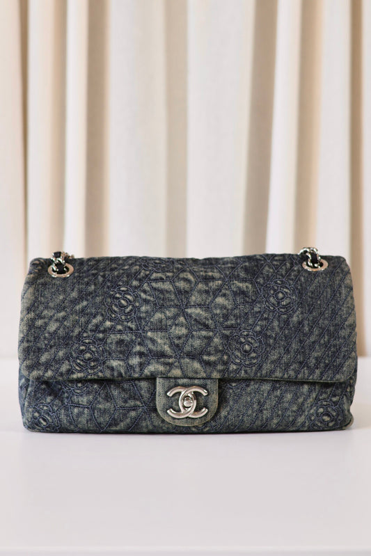 Chanel Denim single flap bag