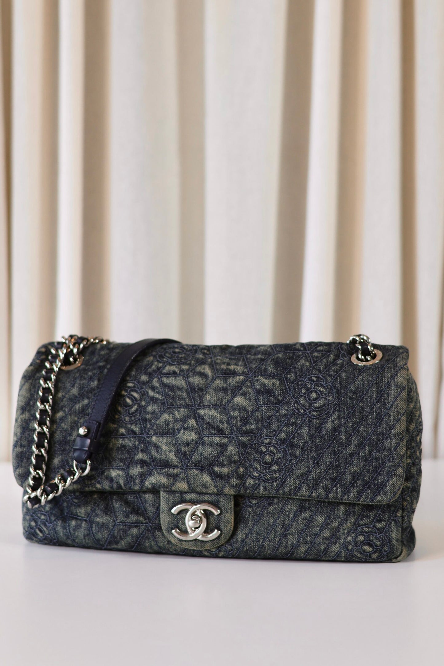 Chanel Denim single flap bag