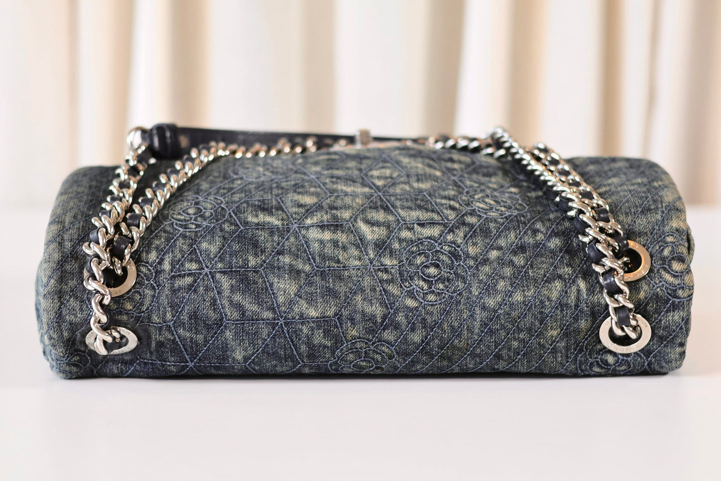 Chanel Denim single flap bag