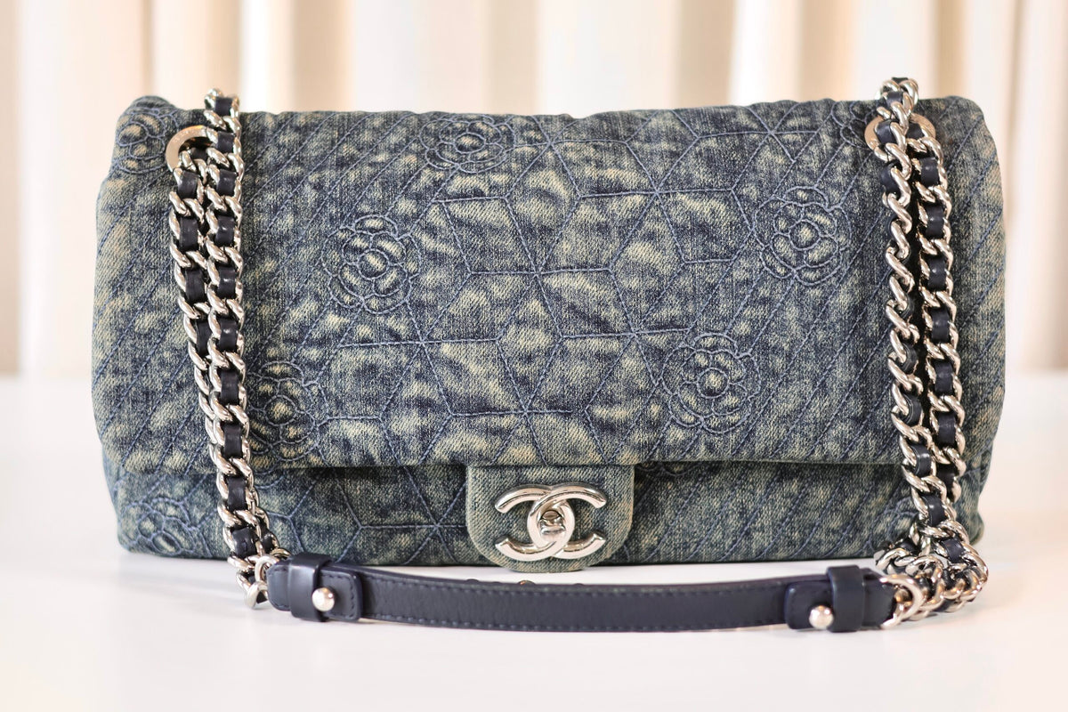 Chanel Denim single flap bag