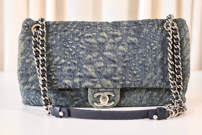Chanel Denim single flap bag