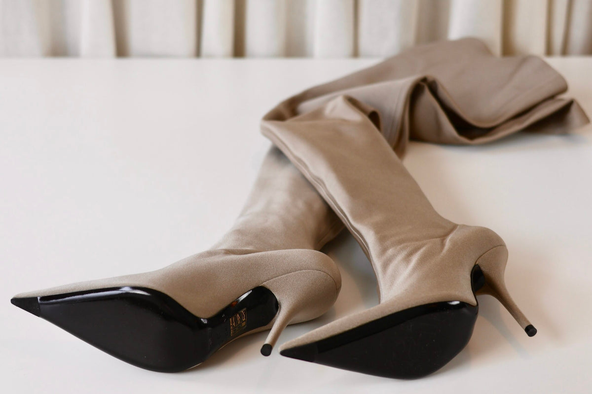 Balenciaga heels beige