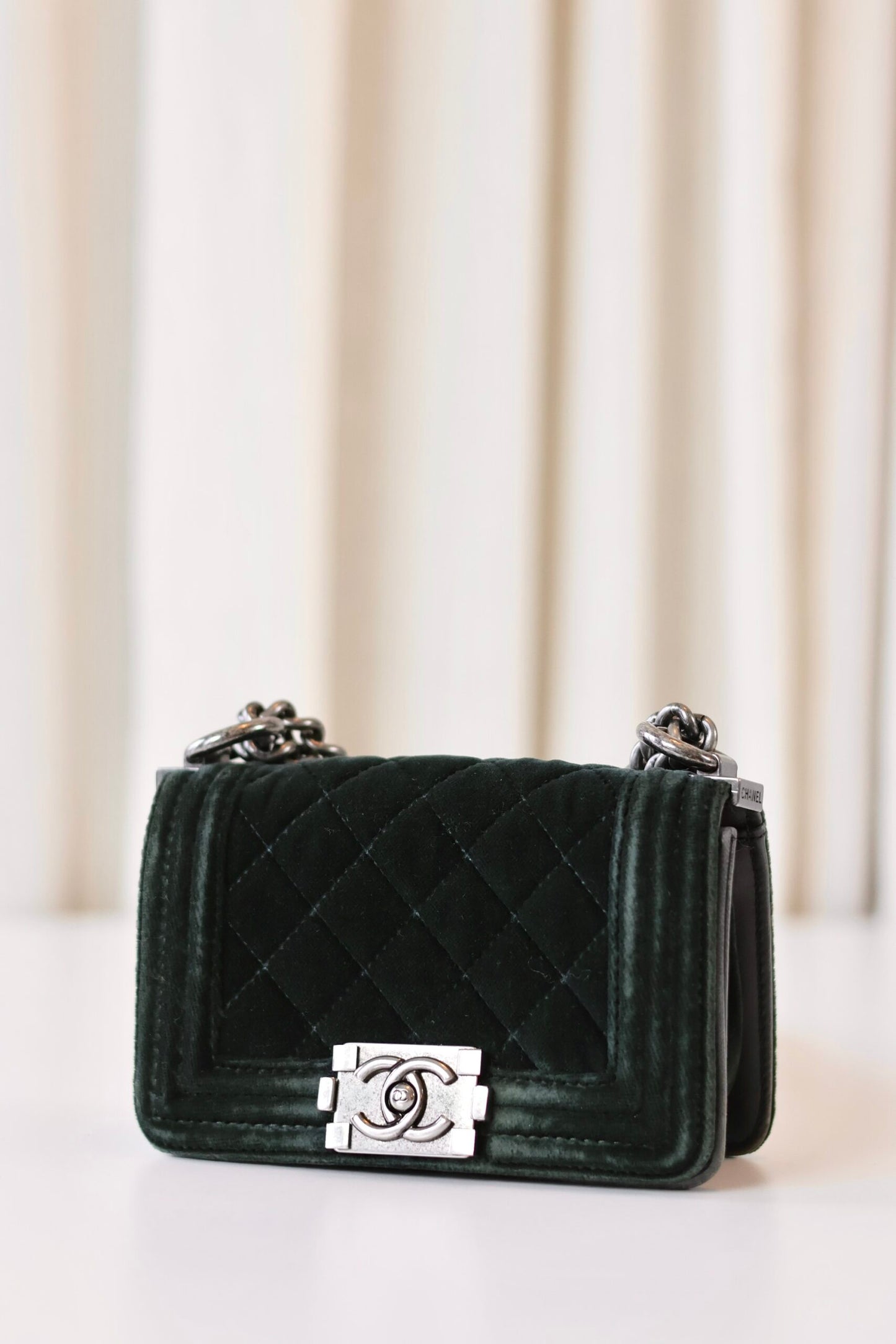 Chanel mini Boy Bag velvet