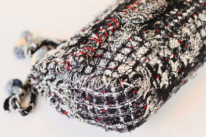 Chanel tweed single flap bag
