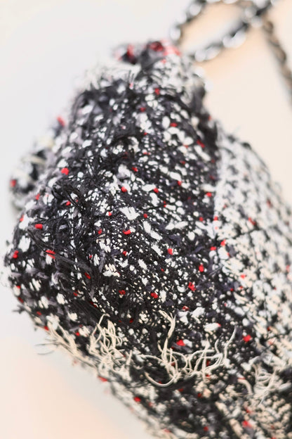 Chanel tweed single flap bag